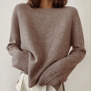 Jenni Kayne Everyday Sweater in Taupe XS